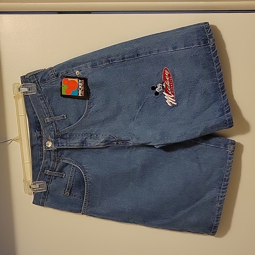 NWT: Vintage Mickey Mouse Denim Shorts by Jerry Leigh